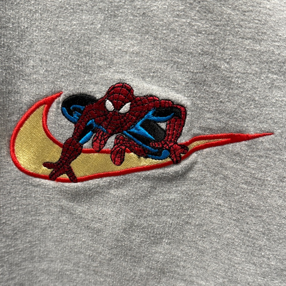 Spider-Man Nike Women’s Gray Crewneck Sweatshirt